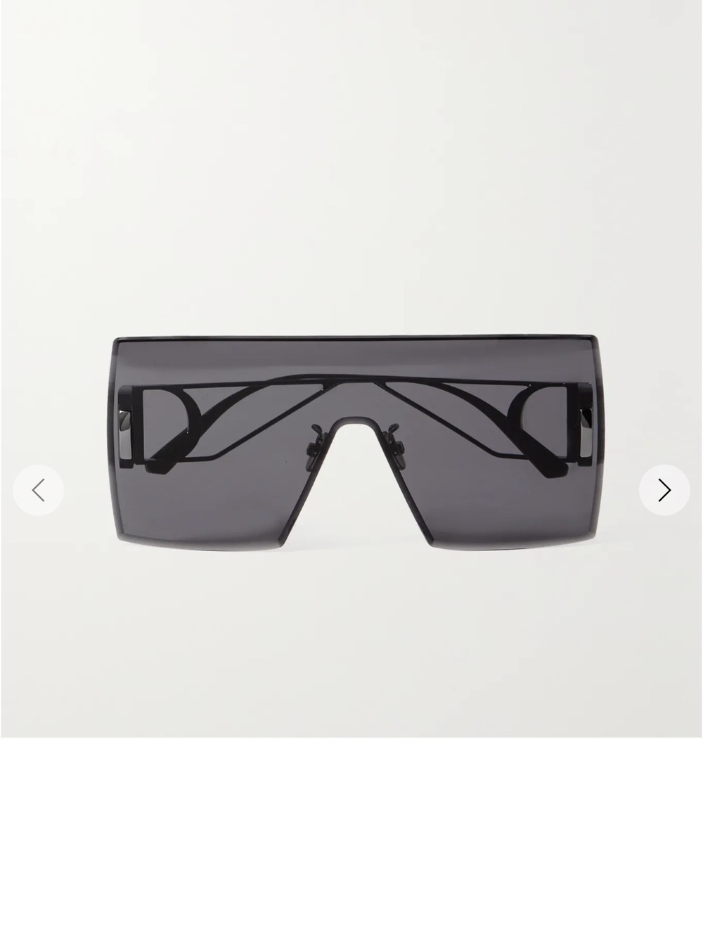 Dior Black Rimless Shield Sunglasses. 30 Montaigne. Christian Dior
